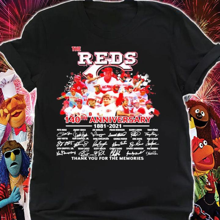 The Red 140th anniversary 1881-2021 signatures t-shirt