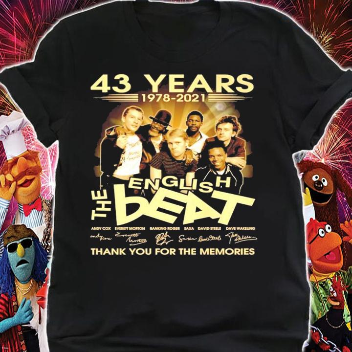 43 years 1978-2021 The English Beat signature shirt shirt