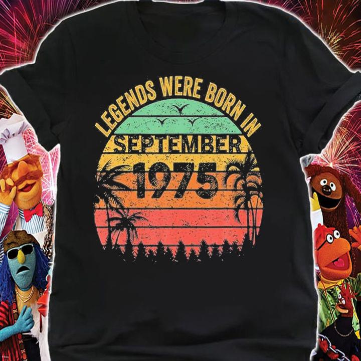 Legends Were Born In September 1950 71Th Birthday T-Shirt shirt