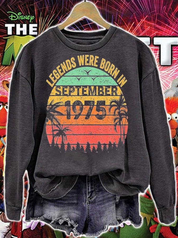 Legends Were Born In September 1950 71Th Birthday T-Shirt sweatshirt