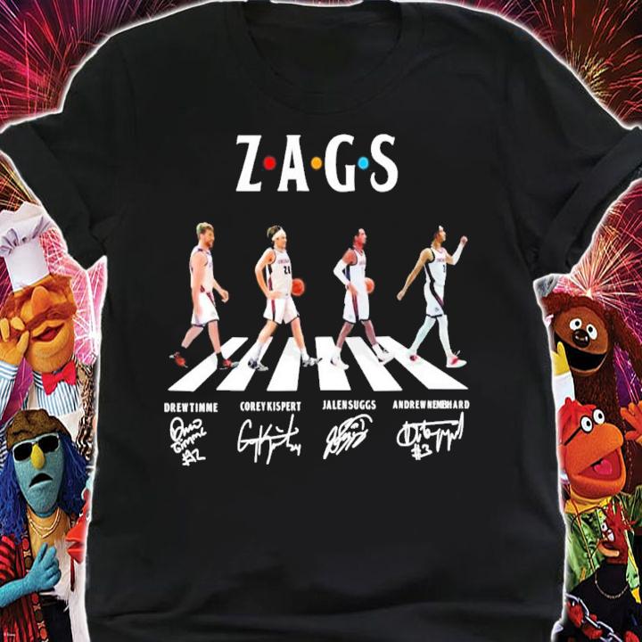 ZAGS Basketball Gonzaga Bulldogs Signatures t-shirt shirt