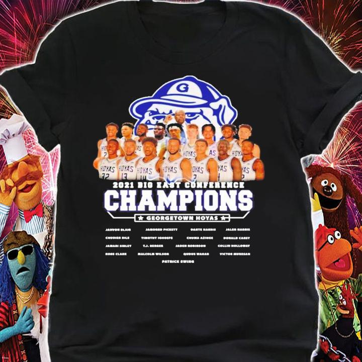 2021 Big East Conference Champions Georgetown Hoyas basketball shirt shirt