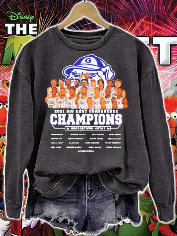 2021 Big East Conference Champions Georgetown Hoyas basketball shirt sweatshirt