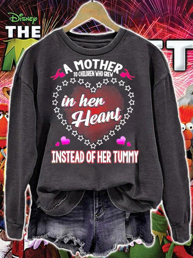 A mother to children who grew in her heart instead of her tummy shirt