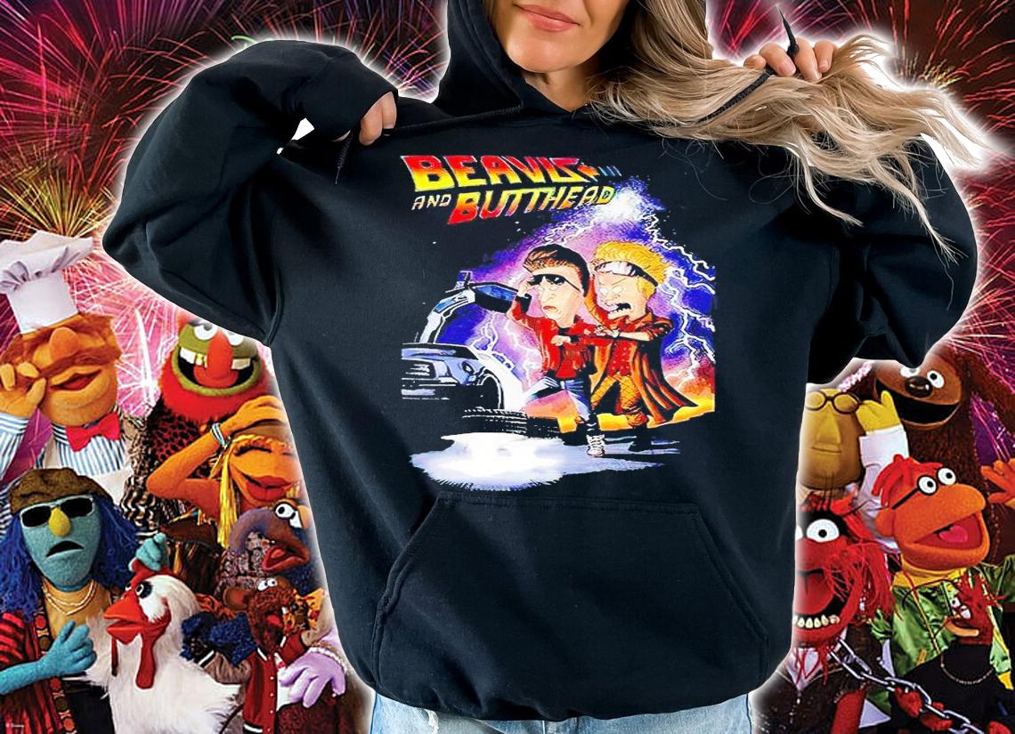 Beavis and Butt-Head back to the future T-shirt hoodie