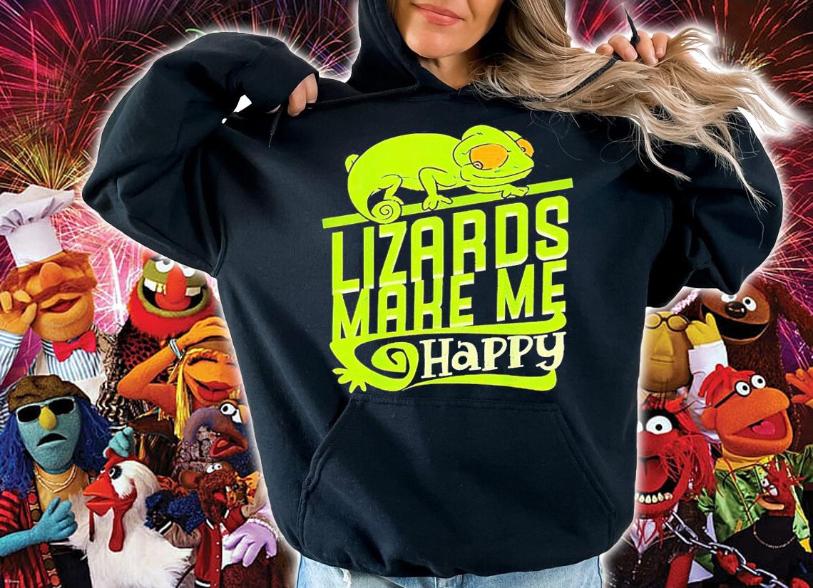 Geckos World Lizard Day Lizards make me happy T-shirt hoodie