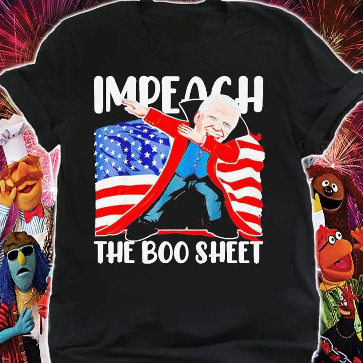 Halloween Biden impeach the boo sheet T-shirt shirt
