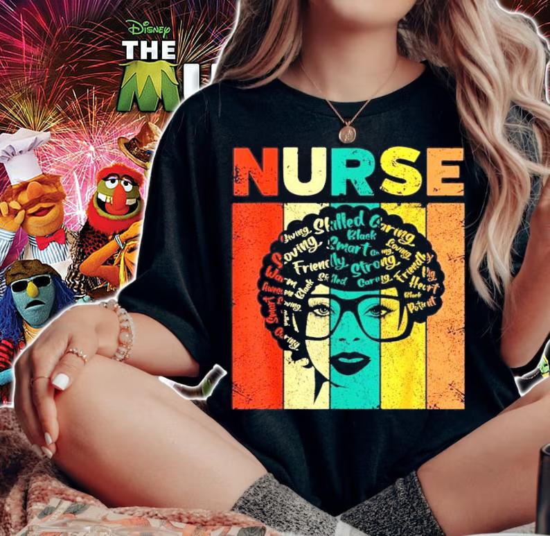 Nurse Black Toning Strong vintage shirt woman shirt