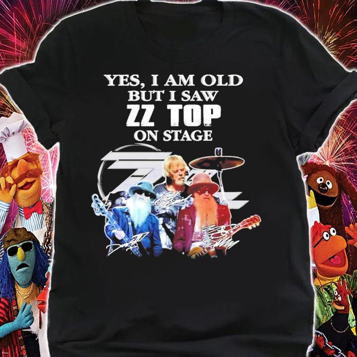 Yes I am old but I saw ZZ Top on stage signature shirt shirt