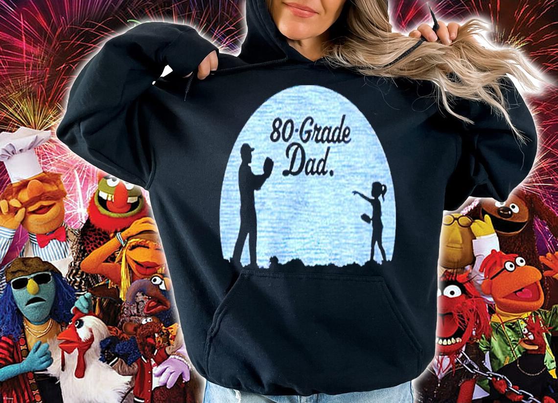 80 grade dad baseball and daughter shirt