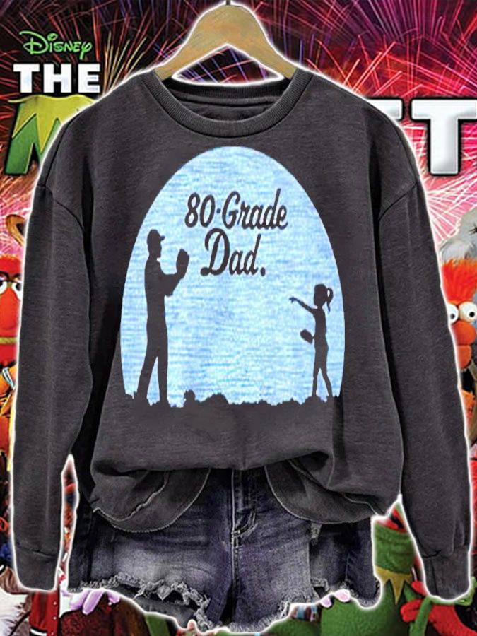 80 grade dad baseball and daughter shirt