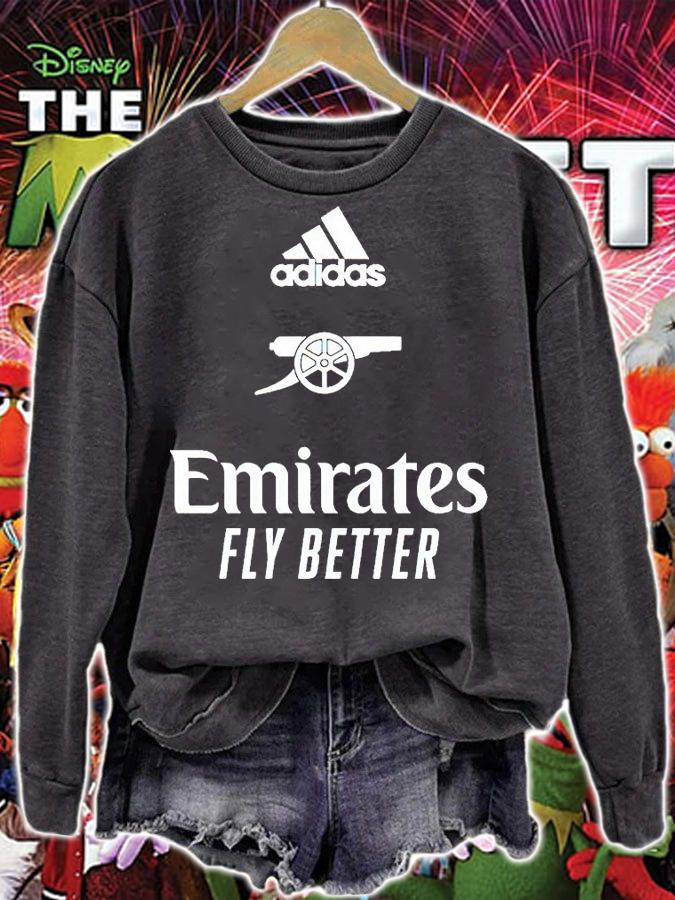 Adidas Arsenal Emirates fly better T-shirt sweatshirt