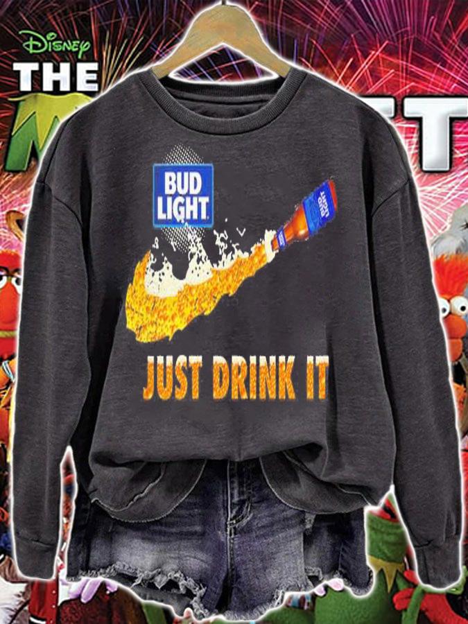 Bud Light Just Drink Nike t-shirt