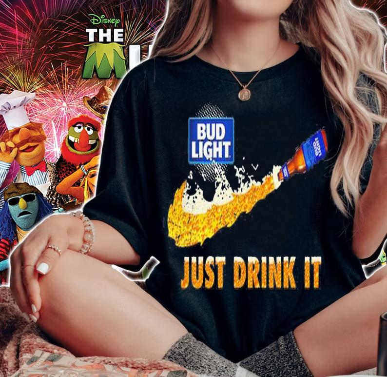 Bud Light Just Drink Nike t-shirt