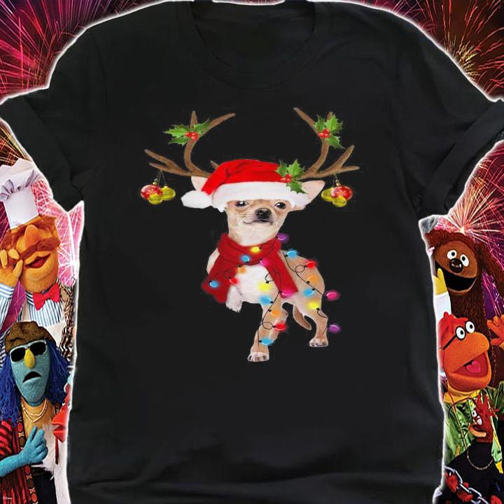 Chihuahua Gorgeous Reindeer Christmas t-shirt shirt