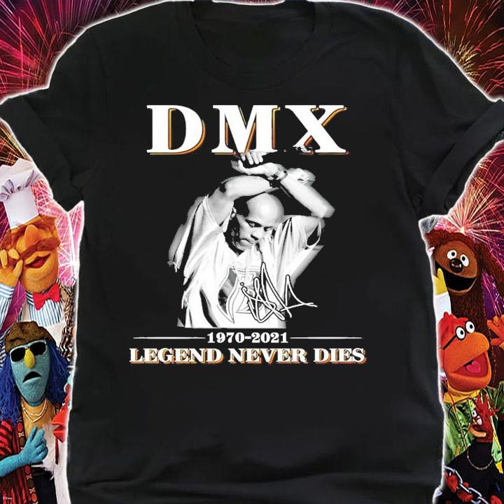 DMX 1970-2021 signature legend never dies shirt shirt