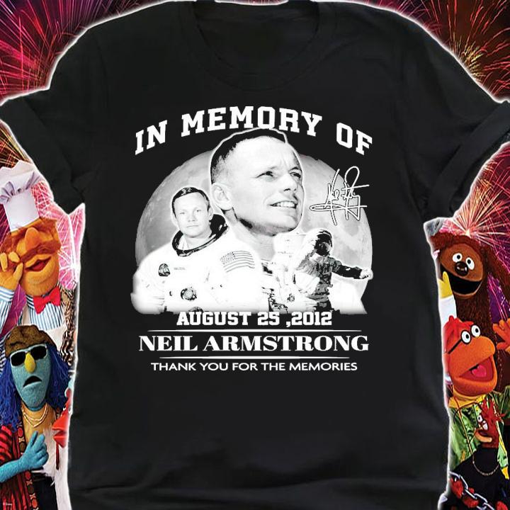 In memory of Neil Armstrong signature shirt