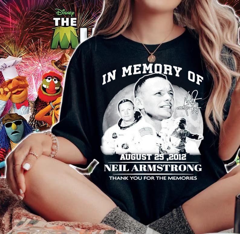 In memory of Neil Armstrong signature shirt