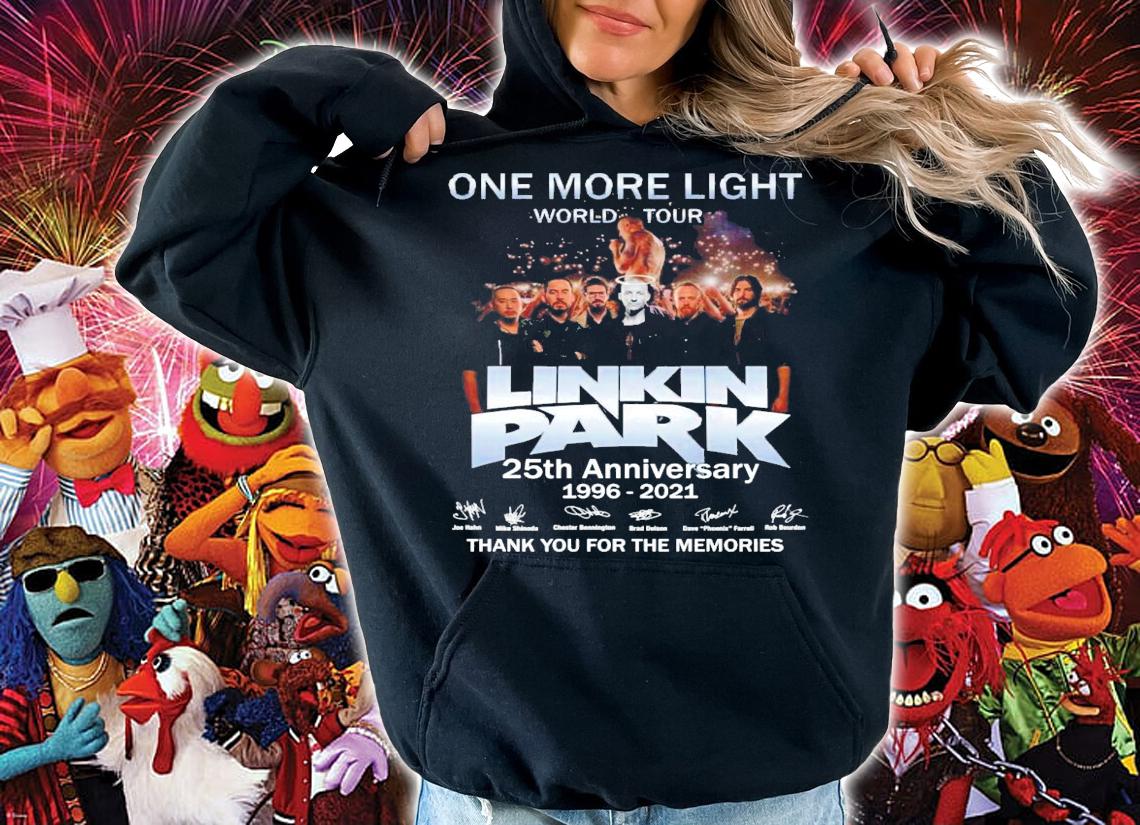 One More Light World Tour Linkin Park 25th anniversary signatures shirt hoodie