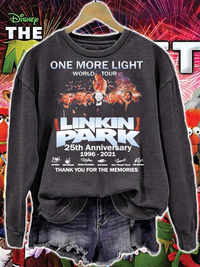 One More Light World Tour Linkin Park 25th anniversary signatures shirt sweatshirt