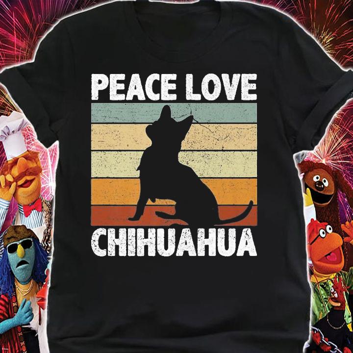 Peace Love Chihuahua Dog Owner Breed Lover T-Shirt