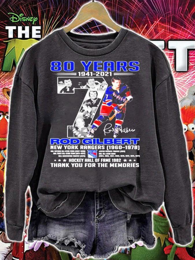 Rhod Gilbert New York Rangers signature shirt