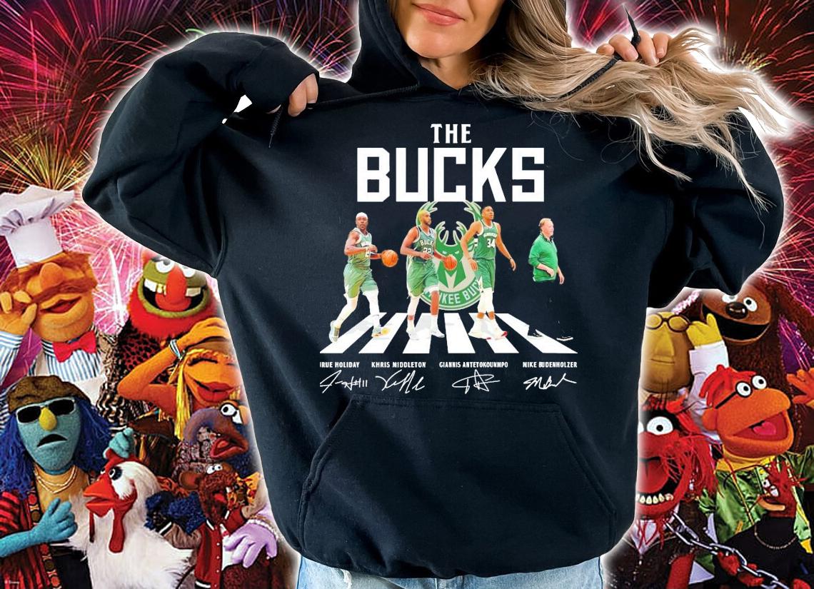 The Milwaukee Bucks Abbey Road signatures t-shirt hoodie