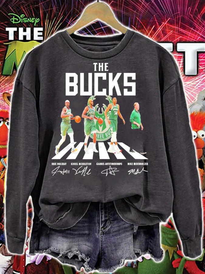 The Milwaukee Bucks Abbey Road signatures t-shirt sweatshirt