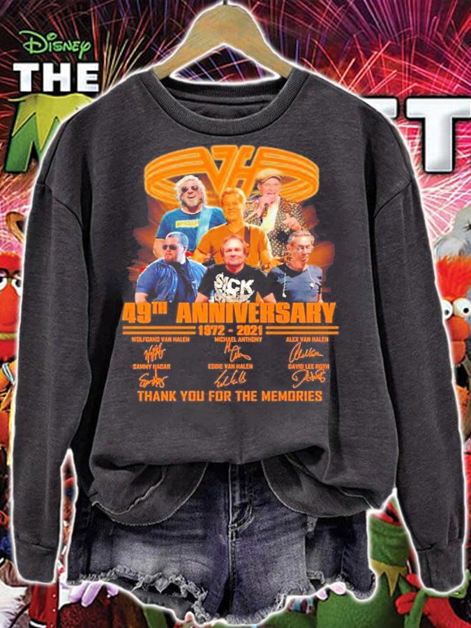 VH 49th anniversary 1972-2021 signatures shirt sweatshirt