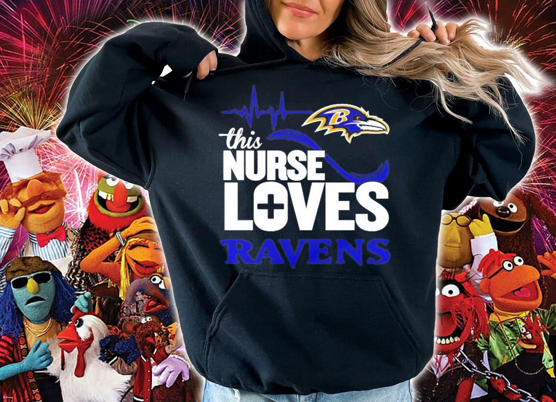 NFL Playoffs this Nurse Loves Baltimore Ravens shirt hoodie