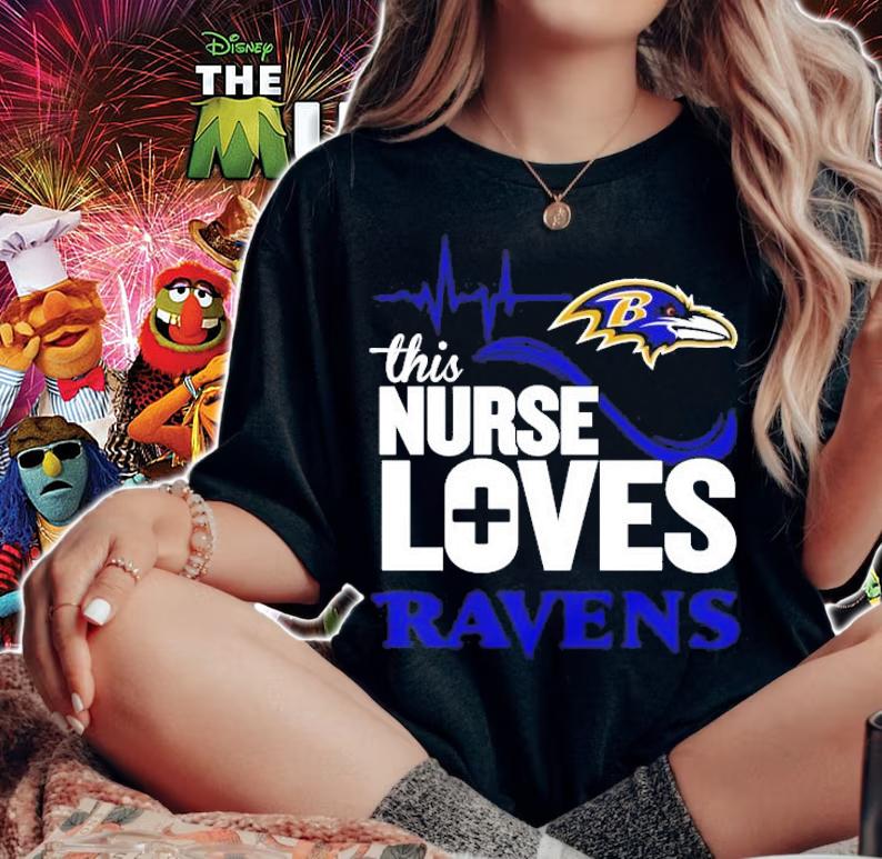 NFL Playoffs this Nurse Loves Baltimore Ravens shirt woman shirt