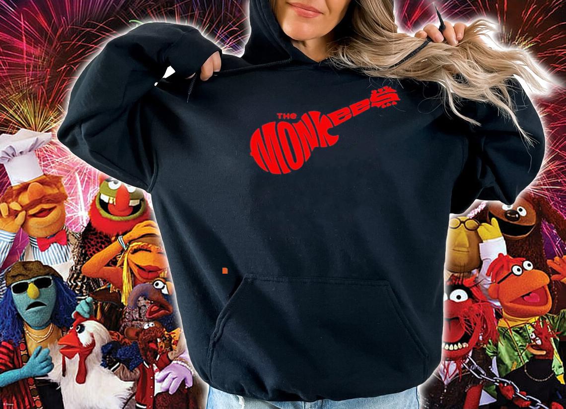 The Monkees red guitar shirt hoodie