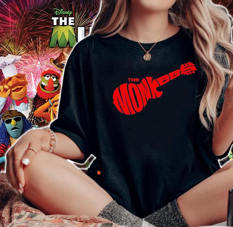 The Monkees red guitar shirt woman shirt