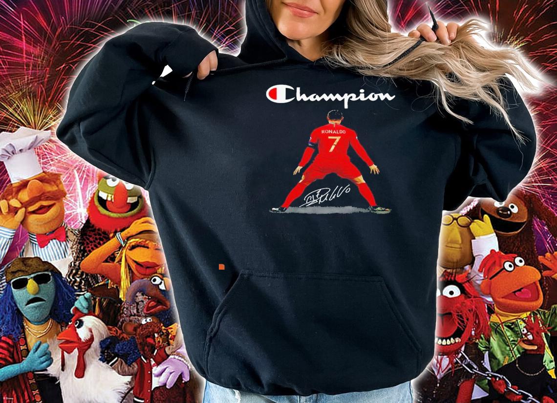 Portugal Cristiano Ronaldo Champion signature shirt hoodie