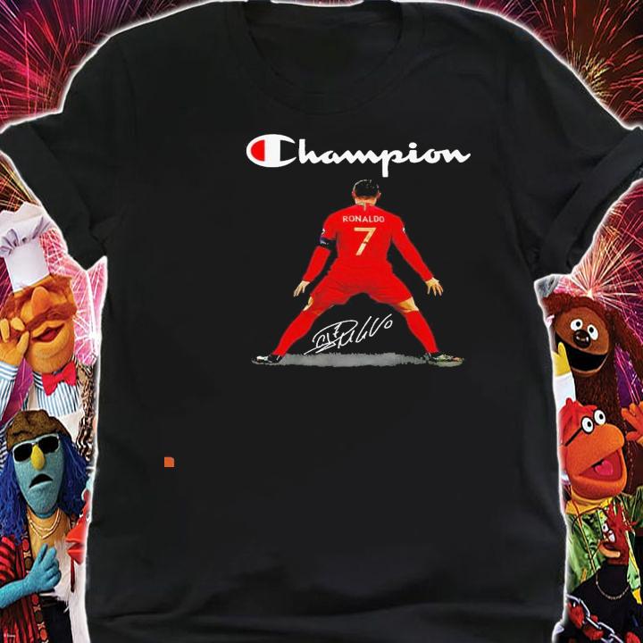 Portugal Cristiano Ronaldo Champion signature shirt shirt