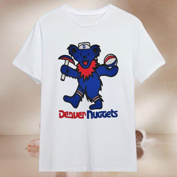 Top Denver Nuggets Grateful Dead Dancing Bear T-Shirt