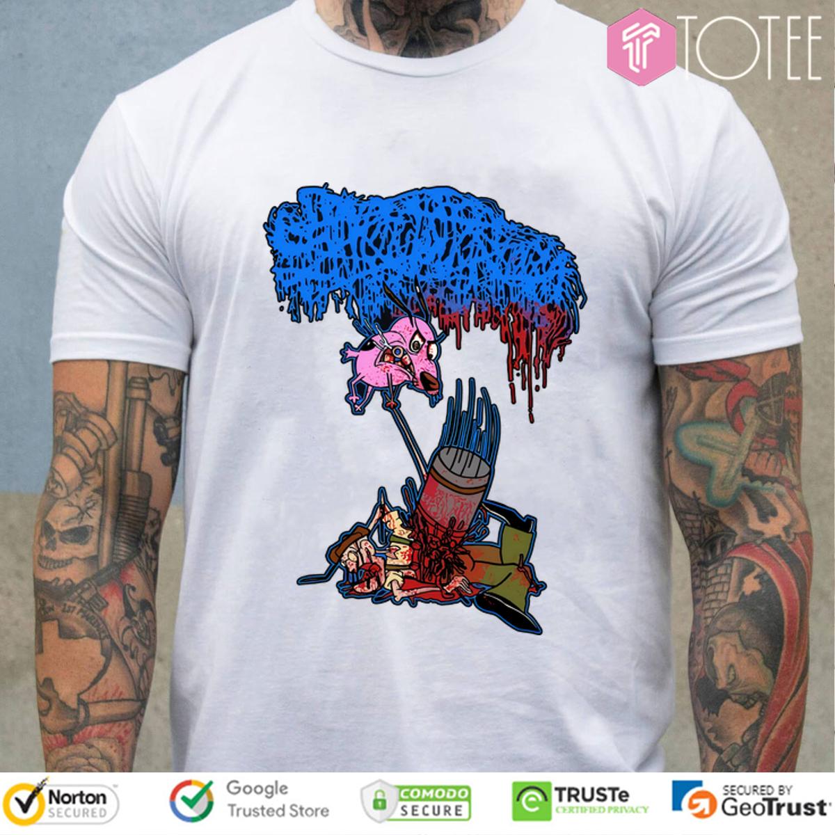 Sanguisugabogg Stupid Courage Dog Shirt