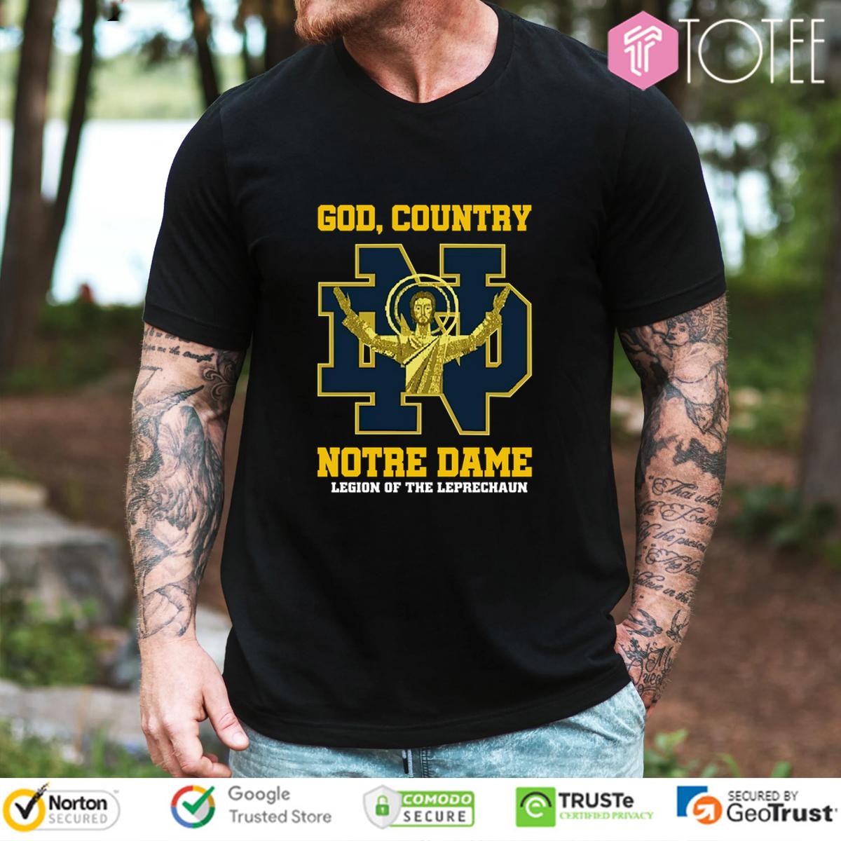 God Country Notre Dame Fighting Irish Legion Of The Leprechaun T-Shirt